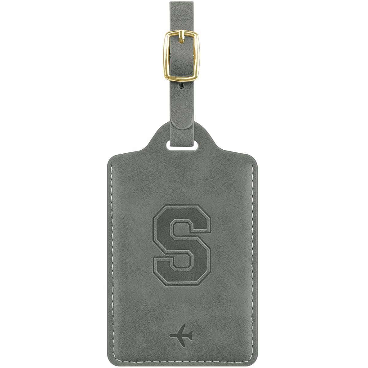 Luggage Tags for Suitcase Personalized Initial Leather Bag Tags