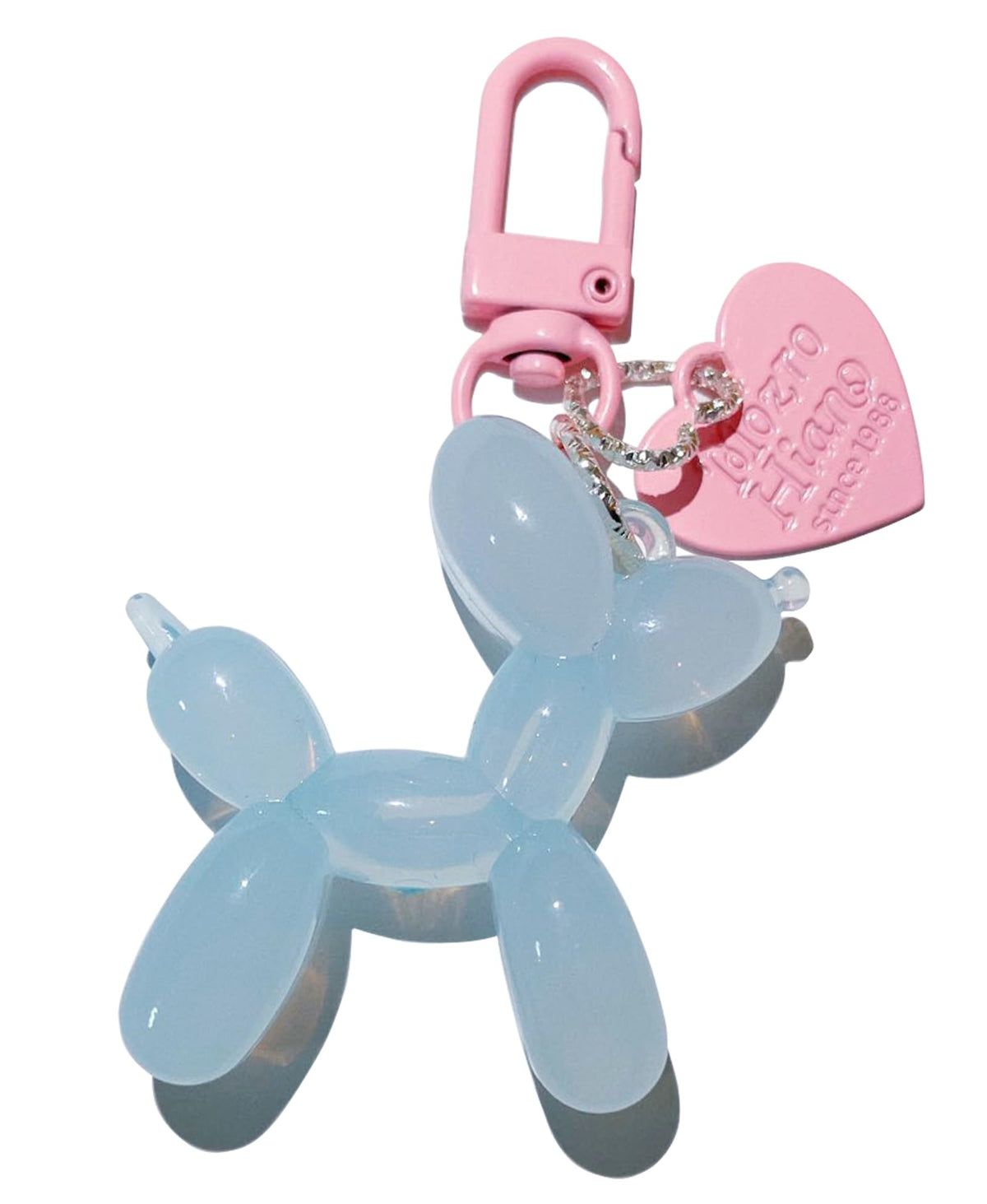 LAEKOU Jelly Balloon Dog Keychain for Women, Cute Bag Charms Key Chain