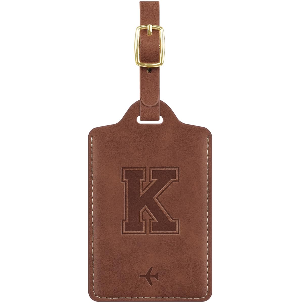Luggage Tags for Suitcase Personalized Initial Leather Bag Tags