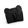 Wallet Card Holder, RFID Blocking Purse,Cute Elephant Small Minimalist Leather Credit for Women, Girls, Ladies (Red)