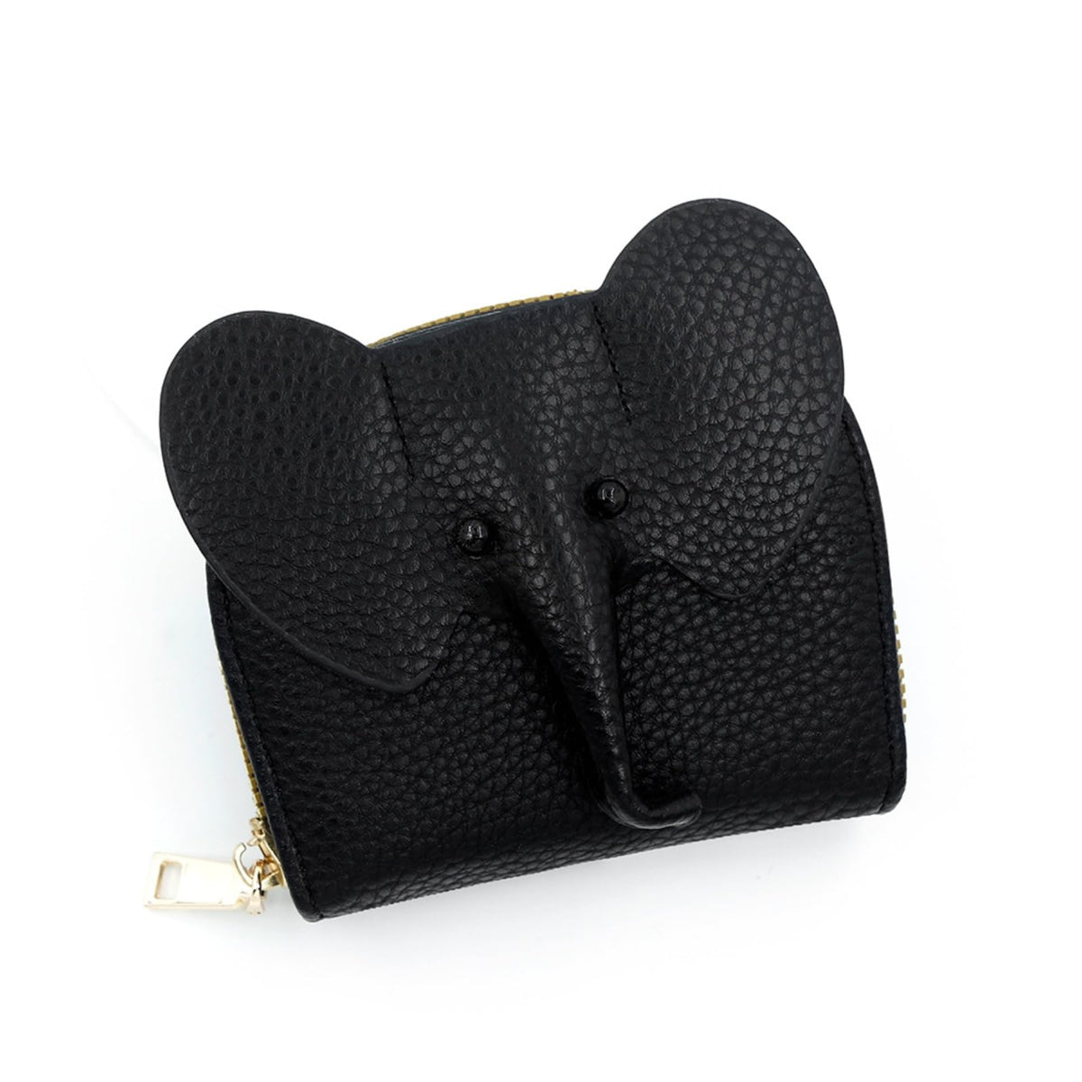 Wallet Card Holder, RFID Blocking Purse,Cute Elephant Small Minimalist Leather Credit for Women, Girls, Ladies (Red)