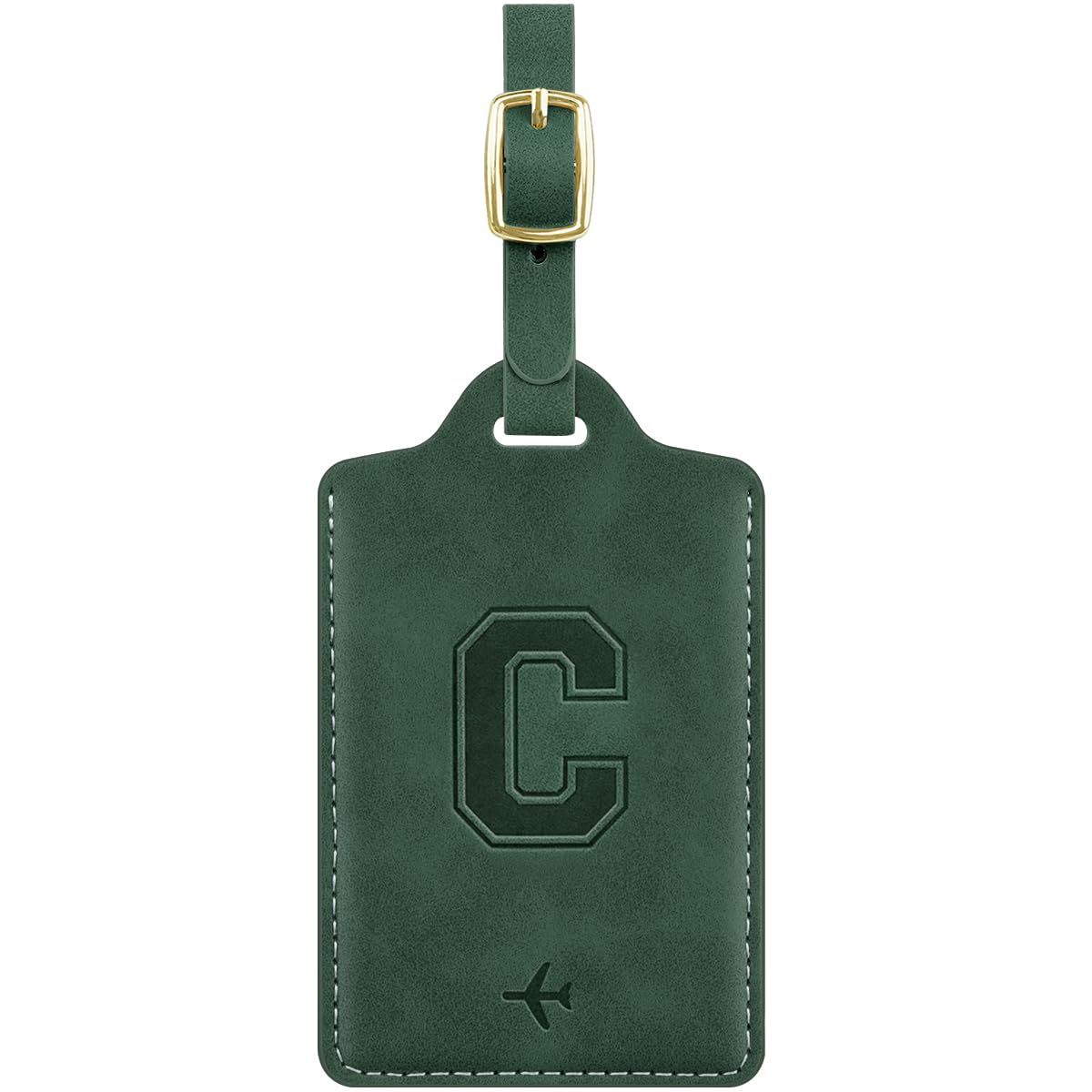Luggage Tags for Suitcase Personalized Initial Leather Bag Tags