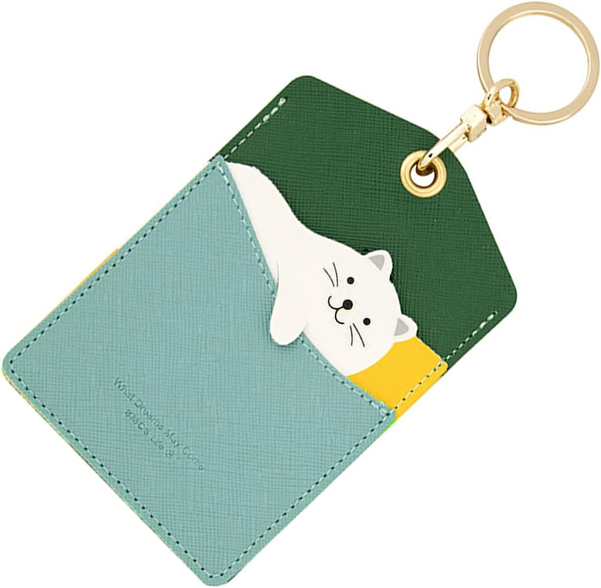 Keychain & Bus Card Holder - Portable Credit Card & Id Card Keyring