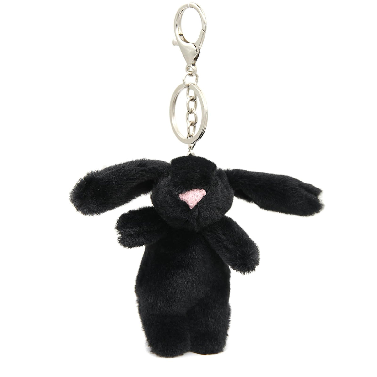 Miokkley Cute Bunny Plush Keychain for Backpack, 3.5" Inch Mini Rabbit Keychain Purse Charm Pendant Gift for Women