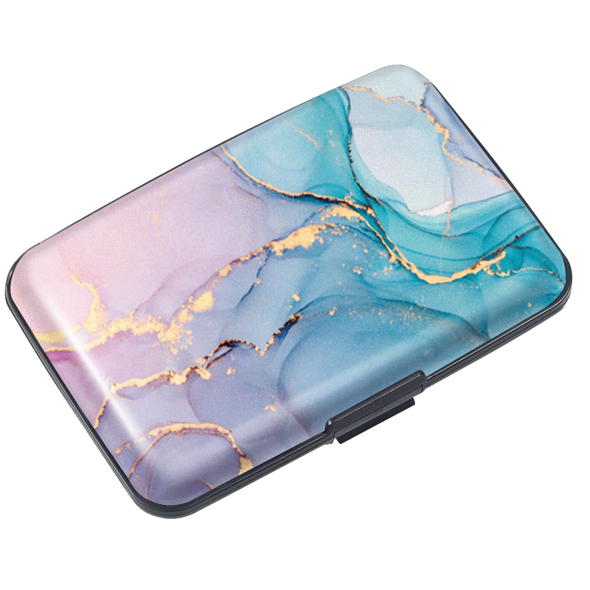 Coco Rossi Credit Card Holder RFID Aluminum Small Mini Wallet Women