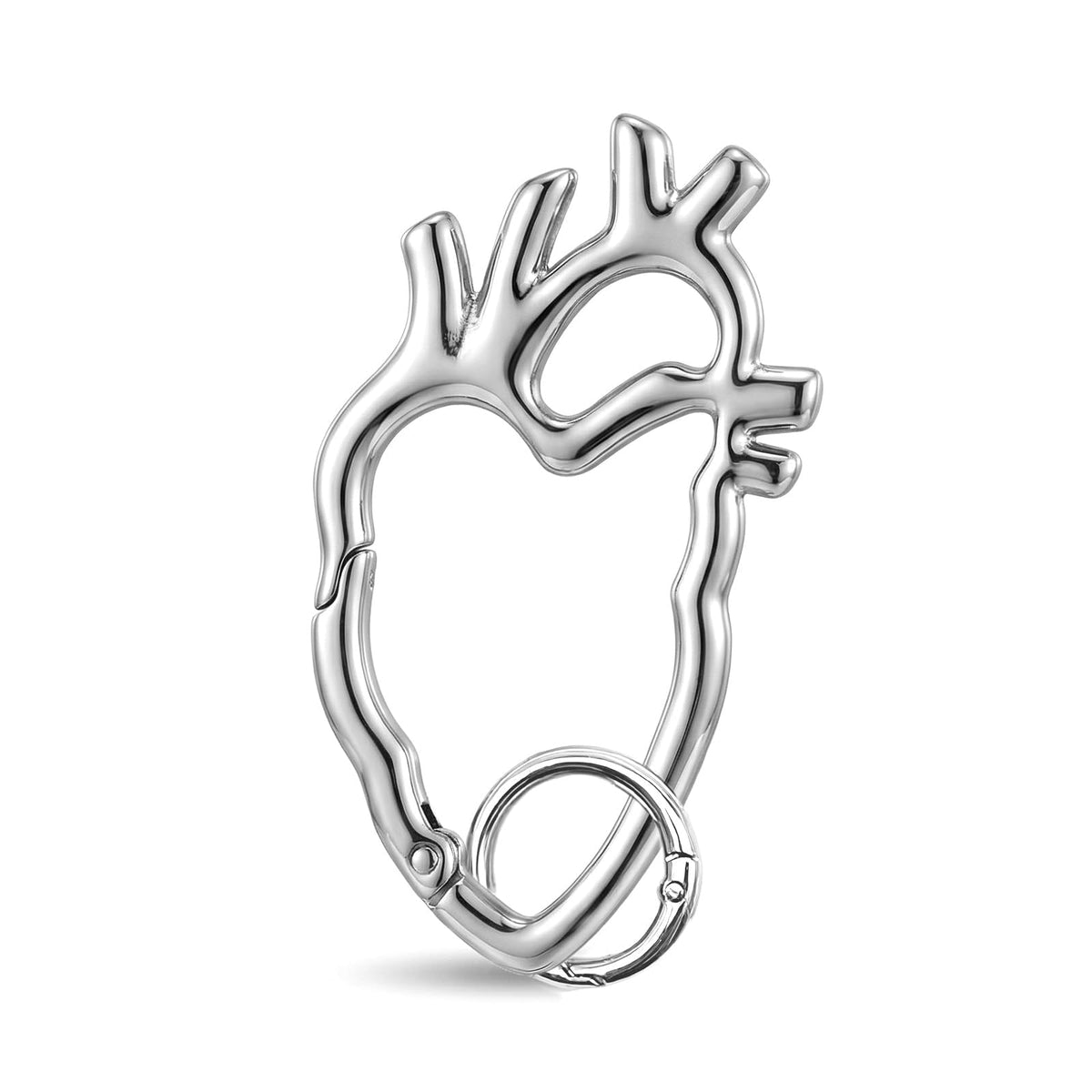 Angyape Y2K Heart Carabiner Keychain Cute Star Carabiner Clip for Keys Cool Key Ring Purse Bag Charms Goth Accessories Gifts