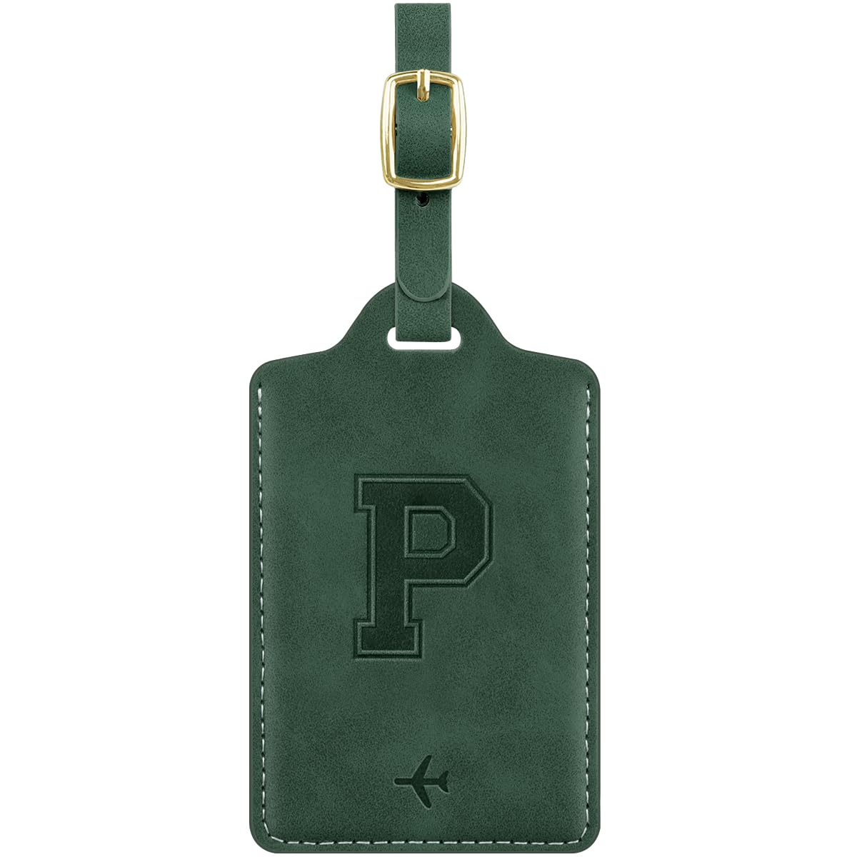 Luggage Tags for Suitcase Personalized Initial Leather Bag Tags