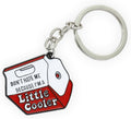 Funny Keychains for Women Men | Cool Metal Enamel Key Holder Key Chain for Purse Bag Accessories, Cute Socially Awkward Keyrings for Car Key | Sturdy Little Keychain for Birthday Gifts (Little Cooler)