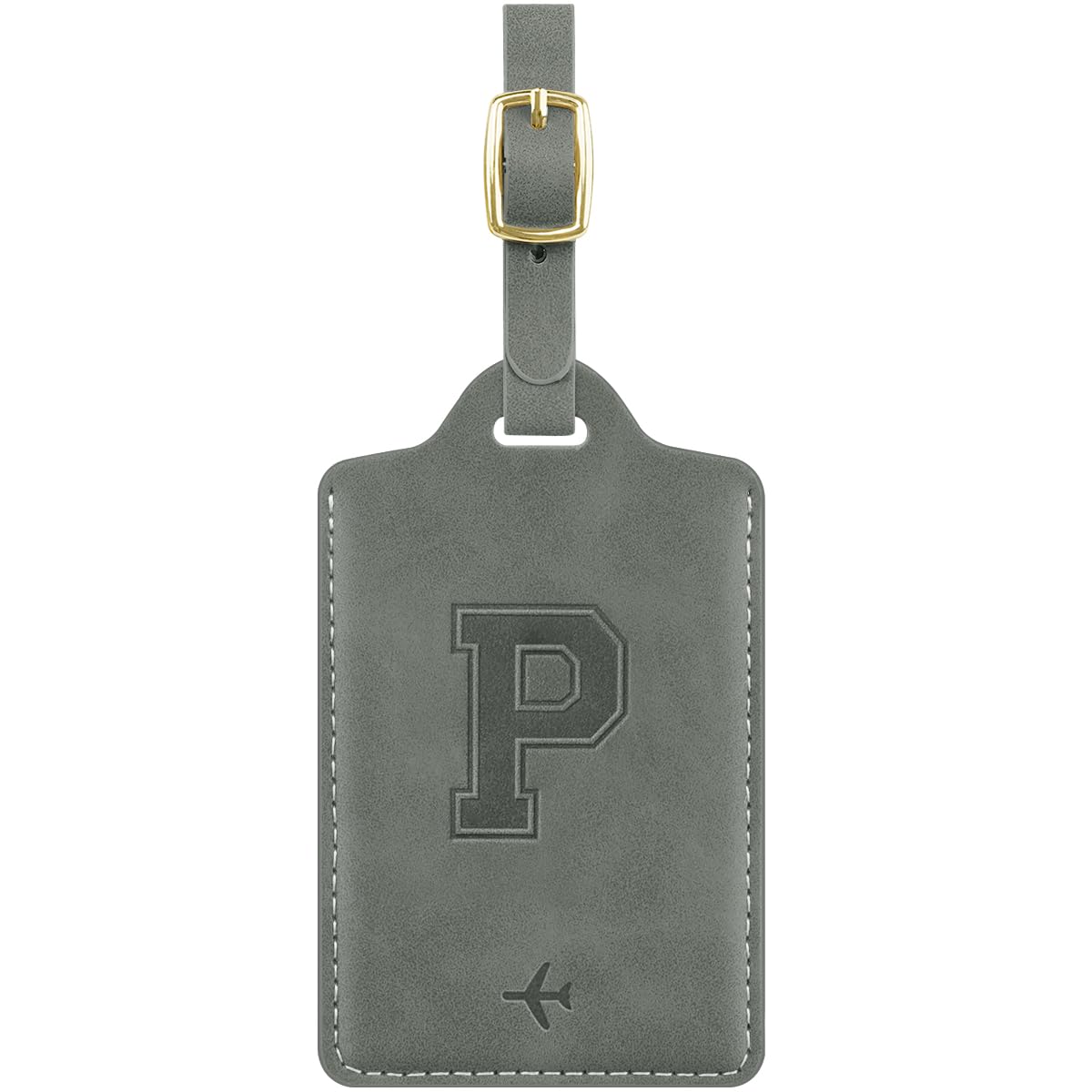 Luggage Tags for Suitcase Personalized Initial Leather Bag Tags