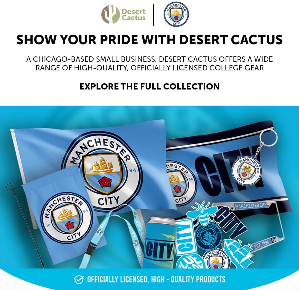 Desert Cactus Manchester City PVC Luggage Tag ID Tag for Bags (PVC B)