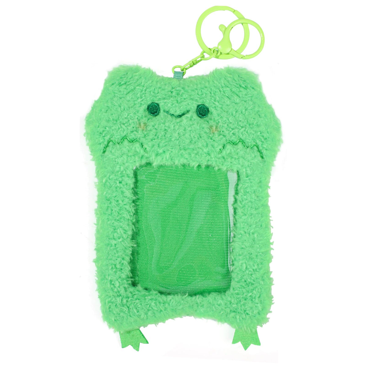 NEWEST Cute Bee Plush Kpop Photocard Holder with Keychain, Soft Cartoon Animal ID Badge Holder, 3 Inch Photo Protective Sleeve Case Card Cover for Kpop Idol Photo Card School Office Card Supplies