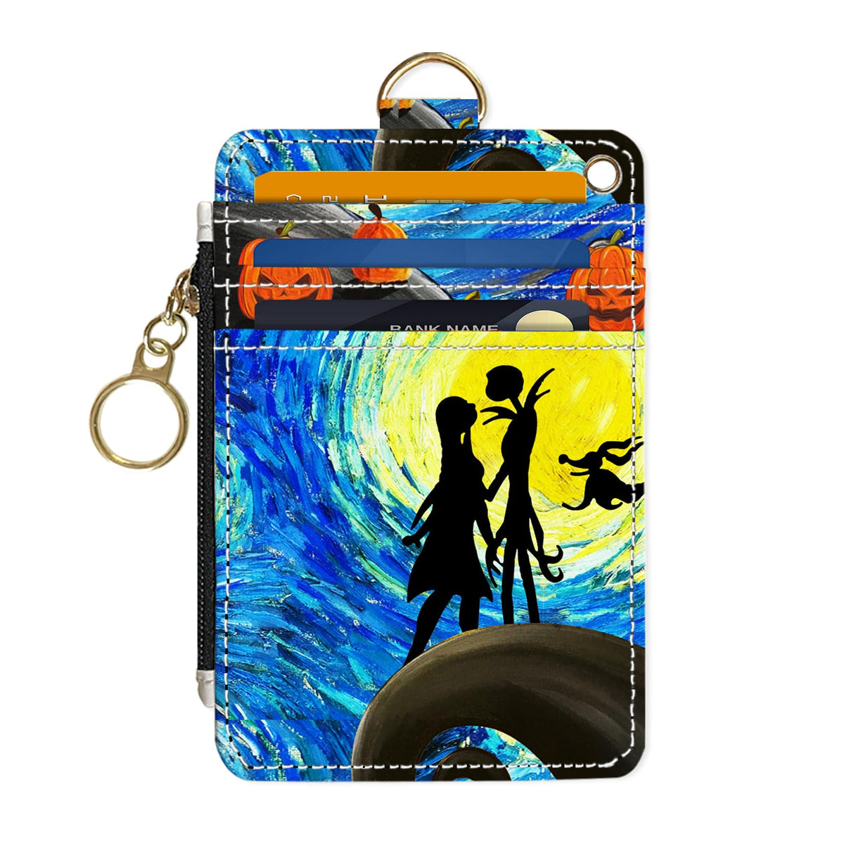 Slim Wallet Credit Card Holder, Sea Turtles, RFID Wallet Women Cute Small Front Pocket Wallet With Zipper, PU Leather Thin travel RFID Blocking Card Case ID Window,Ladies Gifts