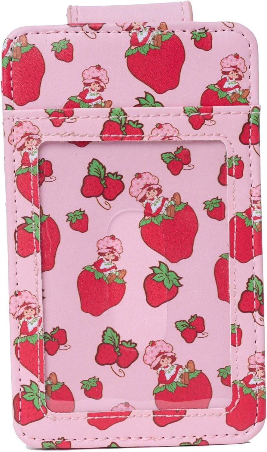 Strawberry Shortcake Card Holder Women Slim Wallet Pink