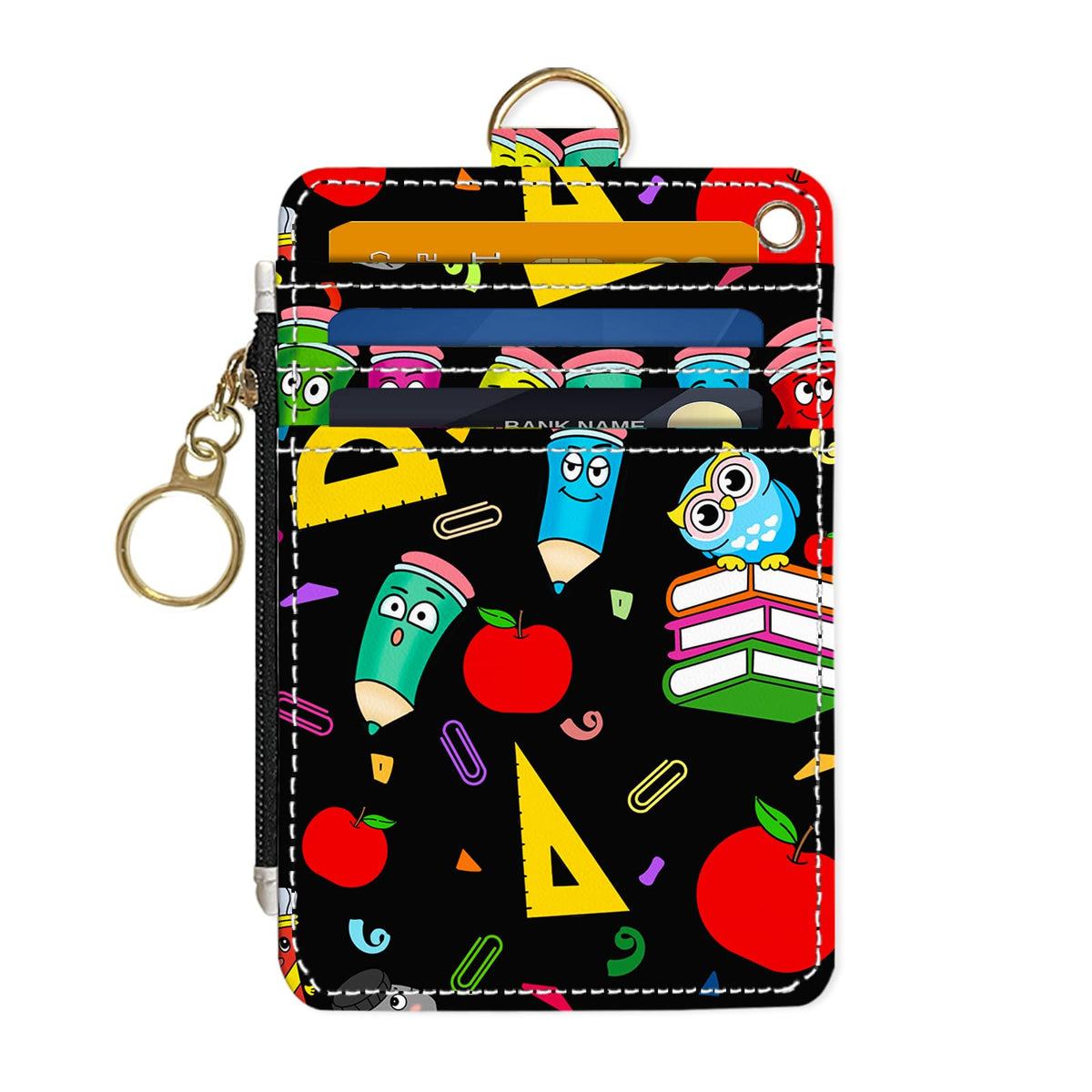 Slim Wallet Credit Card Holder, Sea Turtles, RFID Wallet Women Cute Small Front Pocket Wallet With Zipper, PU Leather Thin travel RFID Blocking Card Case ID Window,Ladies Gifts