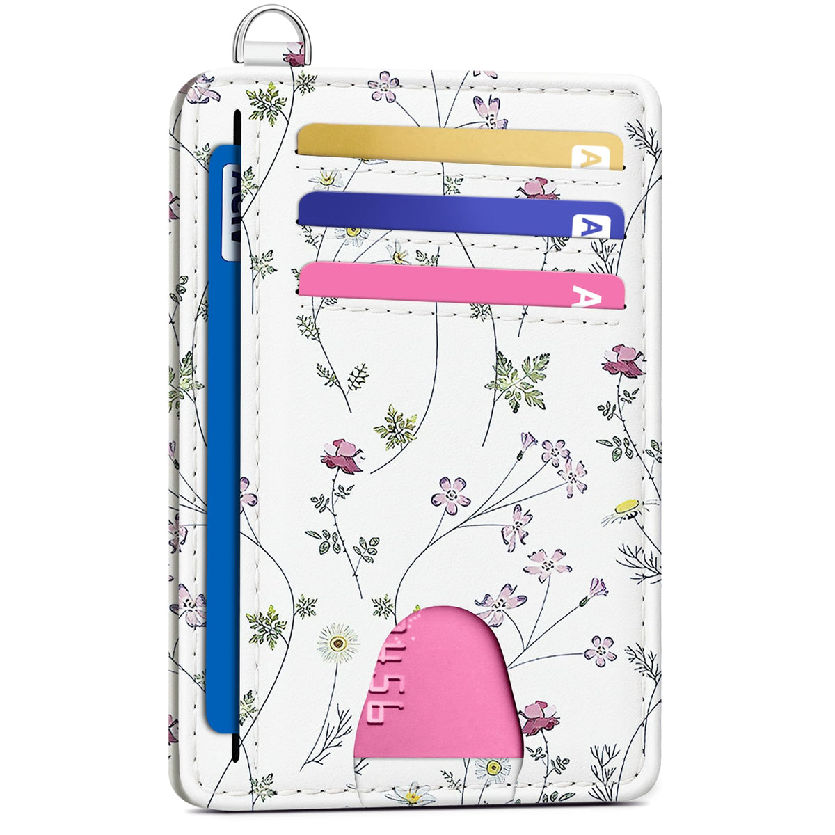 Mayski Slim Wallet, Credit Card Holder for Women, Minimalist Front Pocket RFID Blocking Card Cases, Small Wallet Women Men(Cute Bear)