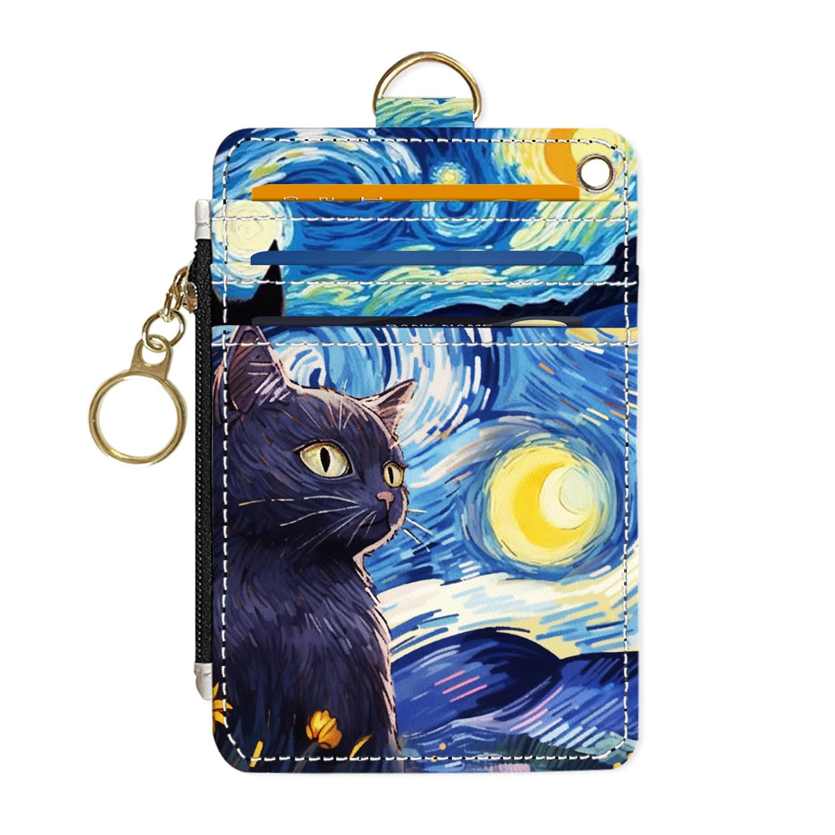 Slim Wallet Credit Card Holder, Sea Turtles, RFID Wallet Women Cute Small Front Pocket Wallet With Zipper, PU Leather Thin travel RFID Blocking Card Case ID Window,Ladies Gifts