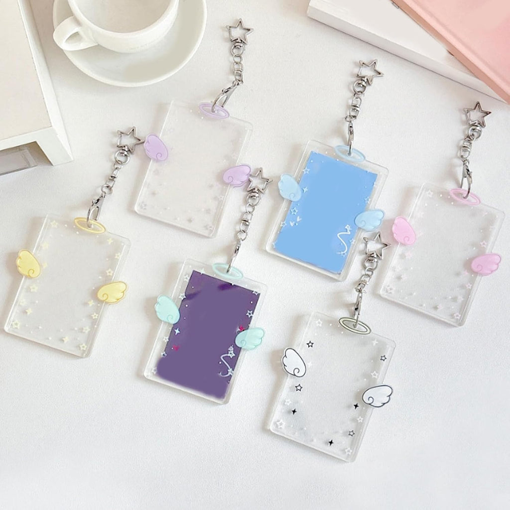 Photocard Holder Korean Popular Photo Card Holder Keychain Identity Card Holder Pendant Keychain Student Card Sleeve
