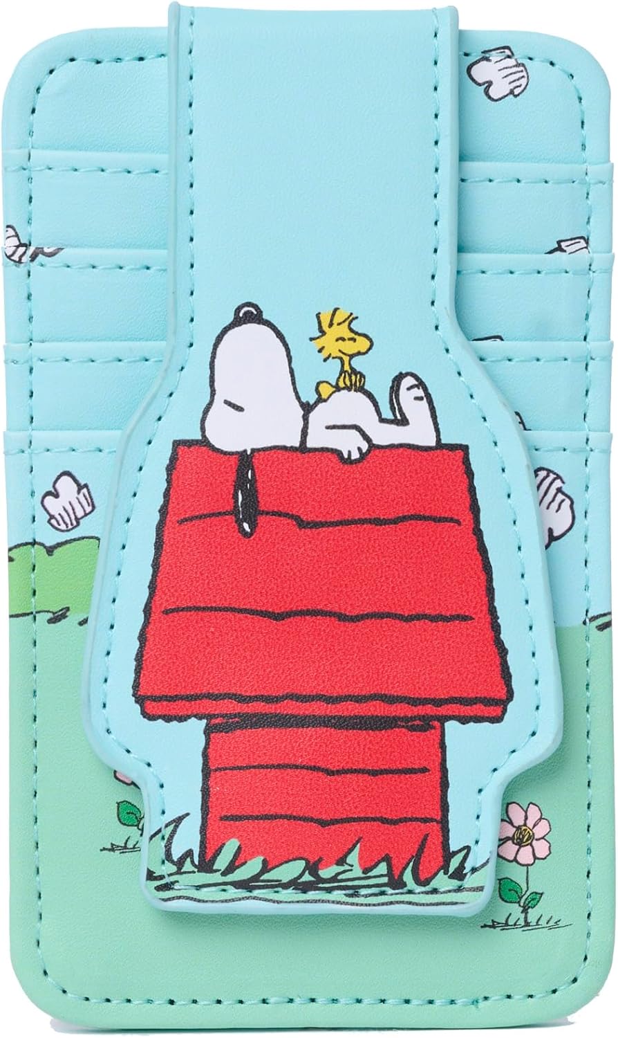 Peanuts Snoopy Woodstock Card Holder Slim Wallet Women Multicolor