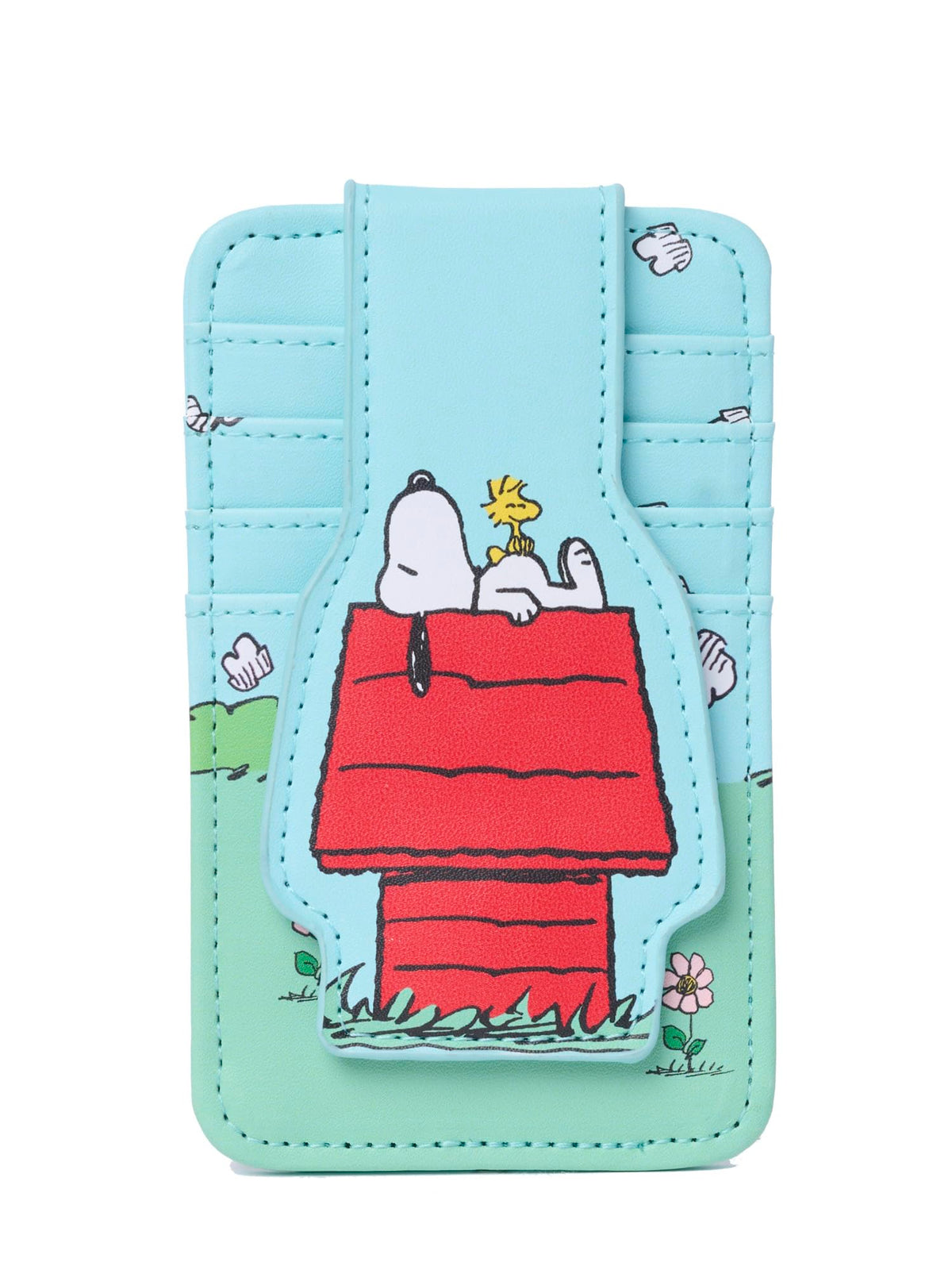 Peanuts Snoopy Woodstock Card Holder Slim Wallet Women Multicolor