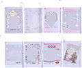 8Pcs Sweet Candy Photocard Holder Cute Cartoon Photocard Holder Set PVC Clear Card Protector Pouch with Detachable Chains, Waterproof ID Badge Holders for Women Girls, 3.6''×5.3"