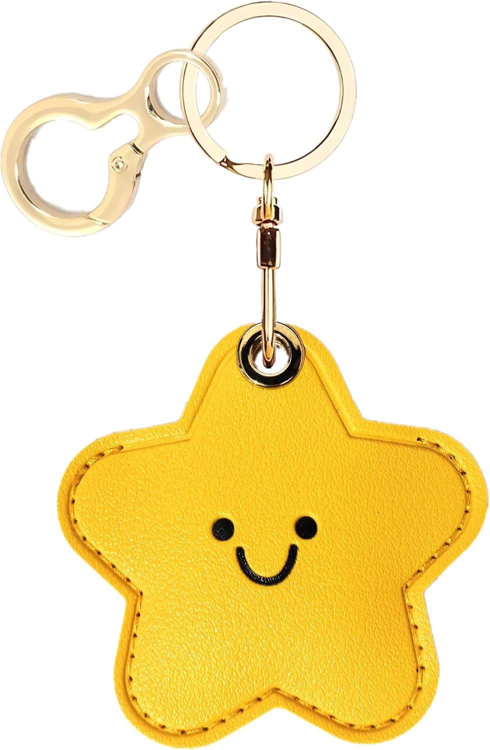 Leather Keychain holder Protective Case Compatible with Apple AirTag