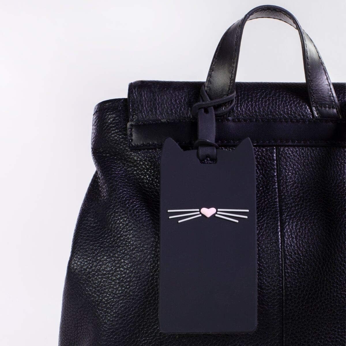 kate spade new york Silicone Luggage Tag, Black Cat