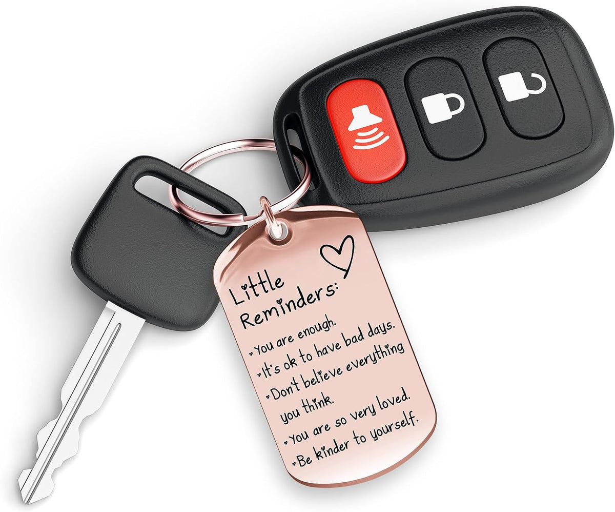 OUMILAN Little Reminders Keychain for Women Men