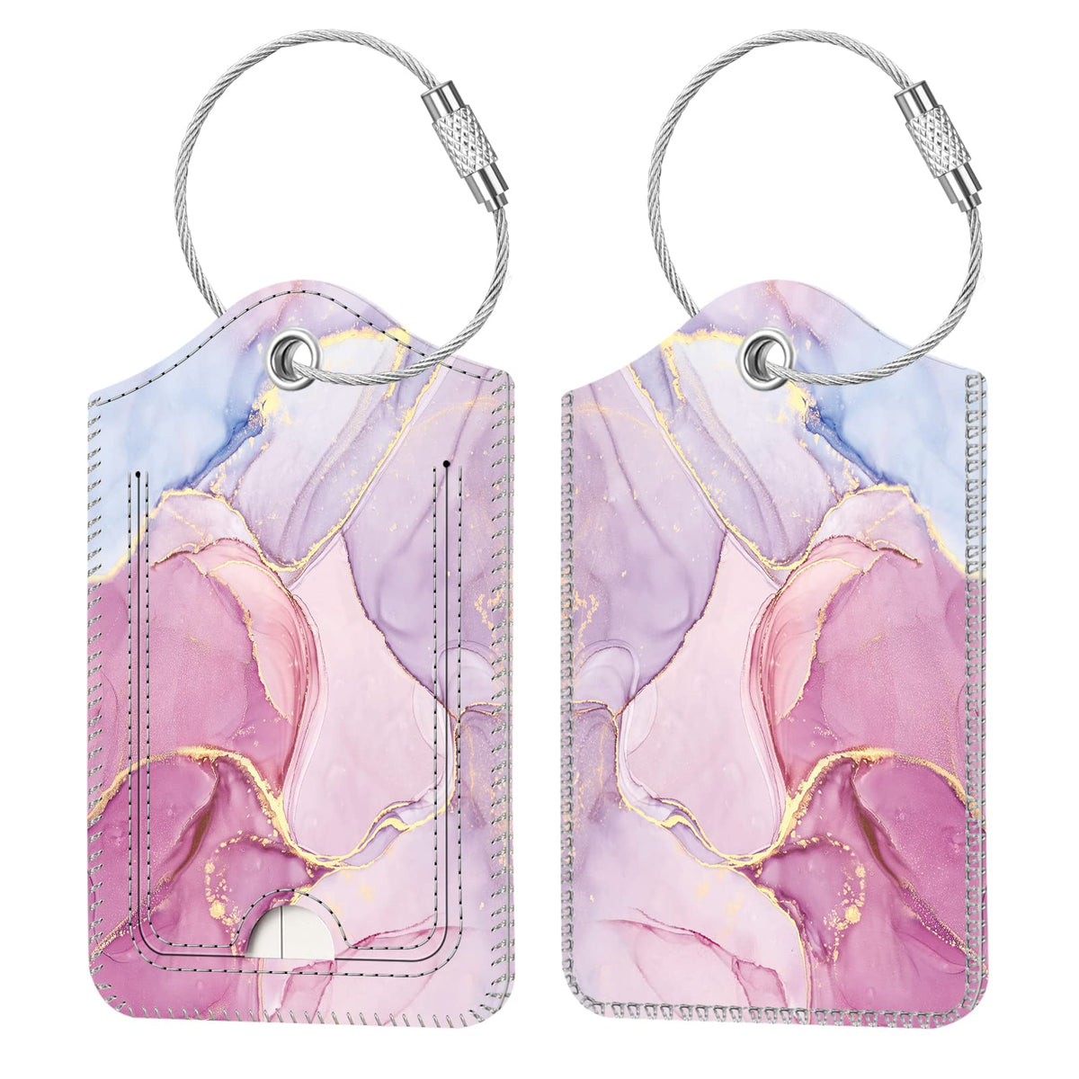 Fintie Luggage Tags Privacy Cover ID Label for Travel Bag Suitcase
