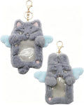 2 Pack Plush Kpop Photocard Holder with Keychain