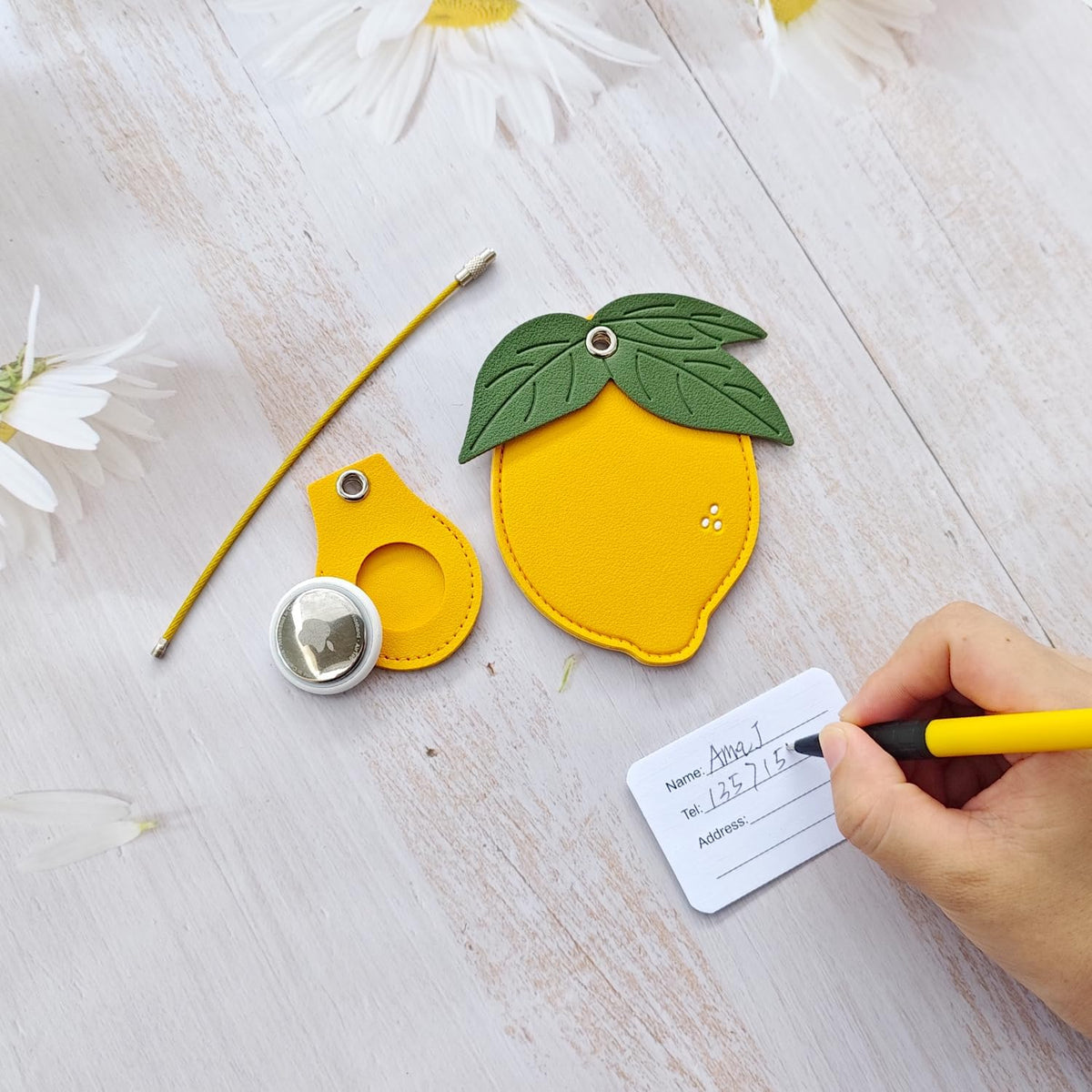 Luggage Tags for Suitcases, Faux Leather Cute Travel Suitcases Tag
