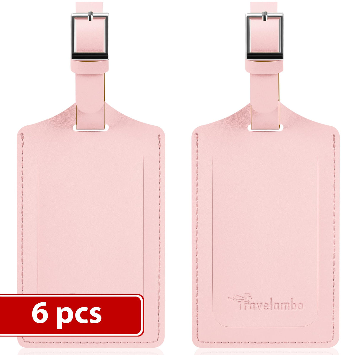 Travelambo 2 Pack Luggage Tags for Suitcases Airplane Travel Essentials
