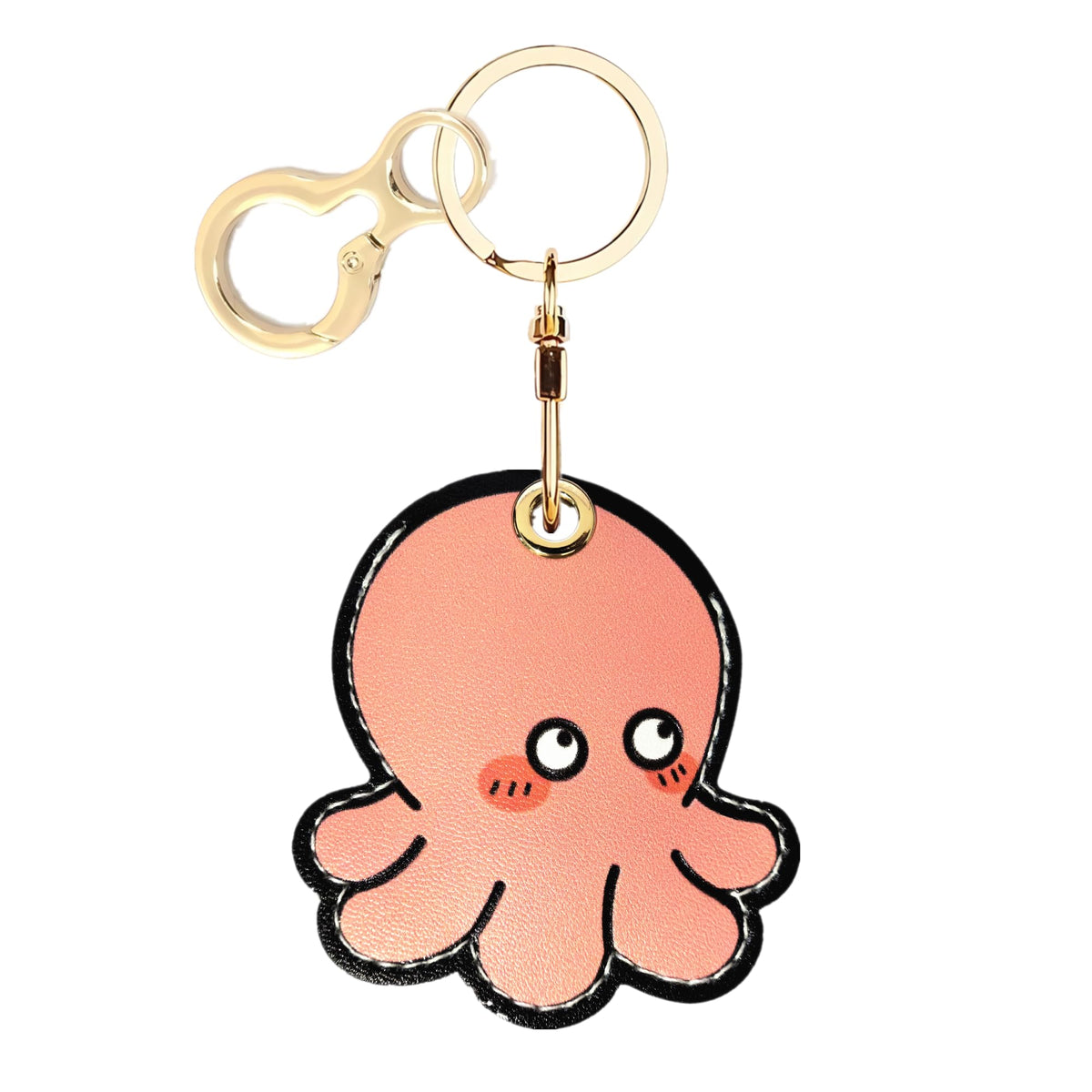 Leather Keychain holder Protective Case Compatible with Apple AirTag