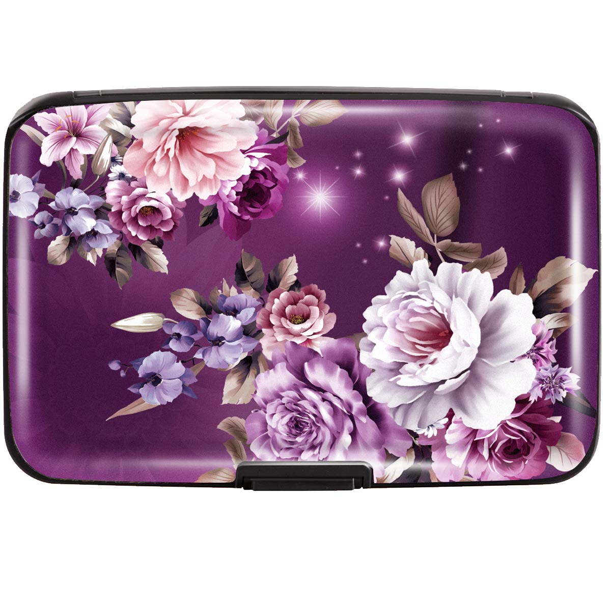 Coco Rossi Credit Card Holder RFID Aluminum Small Mini Wallet Women