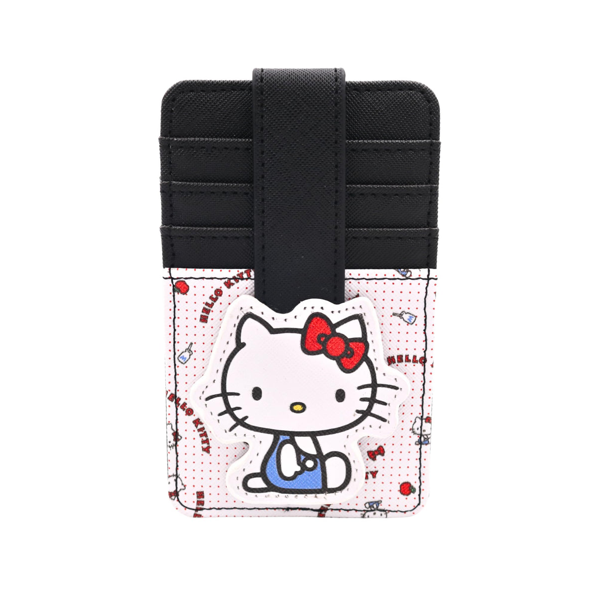 Slim Kitty Friends RFID Blocking Credit Cards Holder Wallet Japanese Cute Characters with Window ID Slot (Cinnamoroll's Sky Blue)