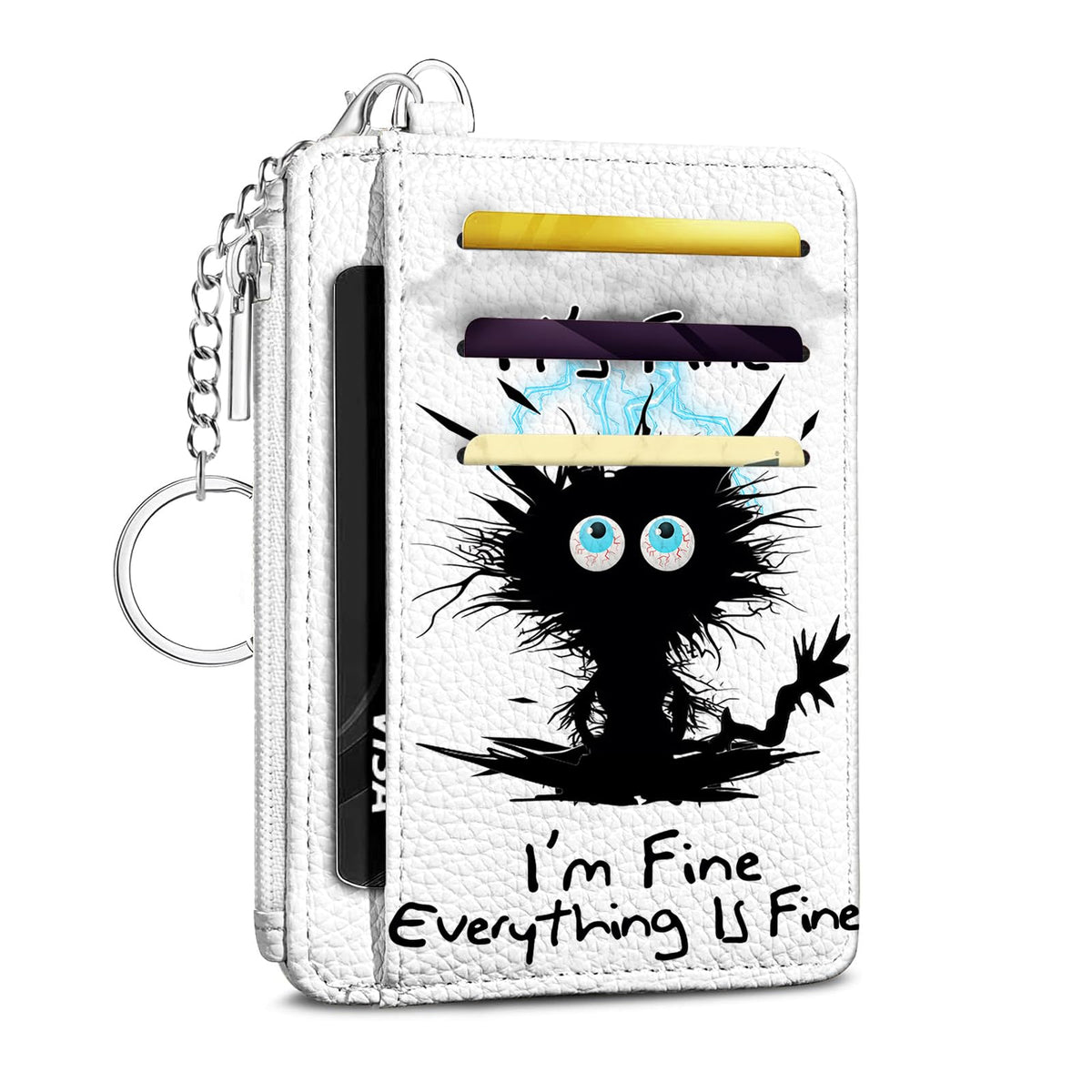 Footprints Credit Card Holder Small Wallet for Women