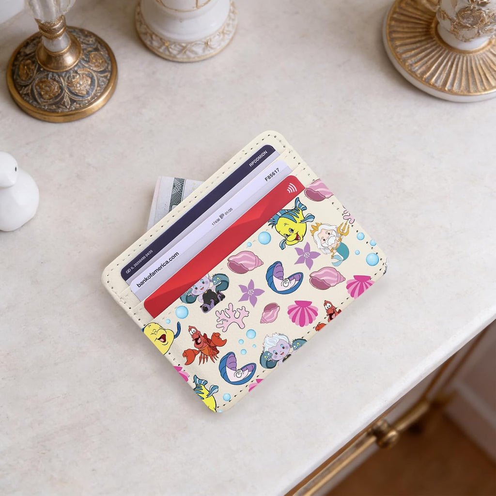 Lywjyb Birdgot Mermaid Princess Card Holder Cartoon Movie Lover Gift Princess Animated Movies Card Wallet (Dinglehopper Holder)
