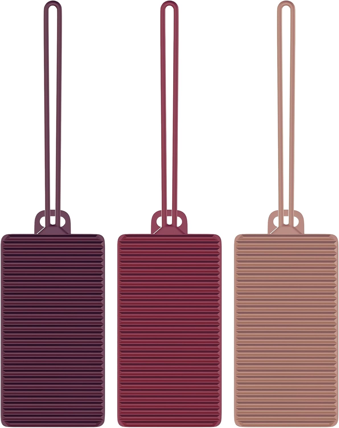 Travelon Set of 3 Silicone Privacy Luggage Tags