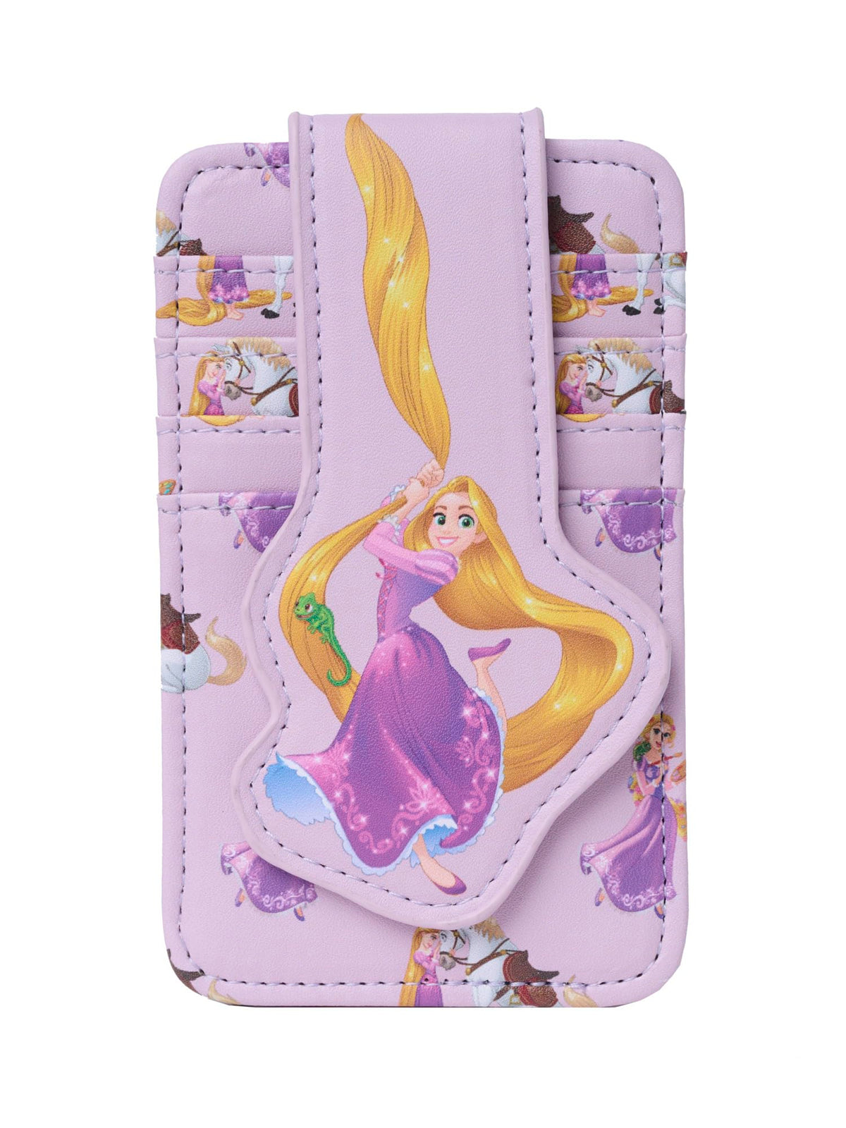 Disney Card Holder Women Slim Compact Wallet Small (Stitch Blue)