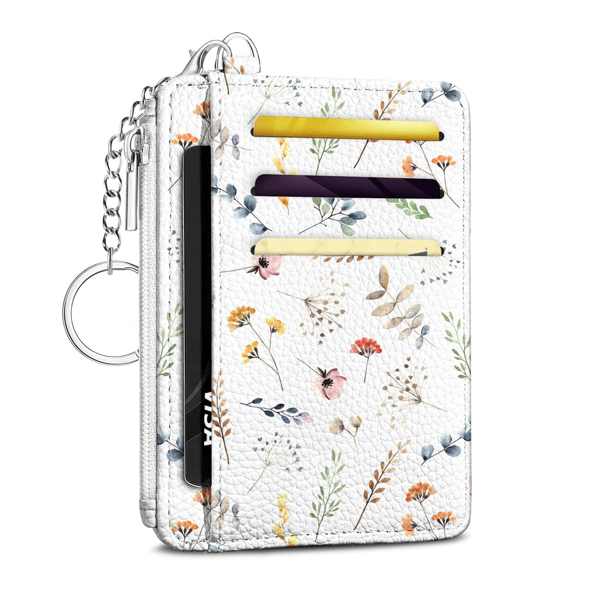Footprints Credit Card Holder Small Wallet for Women