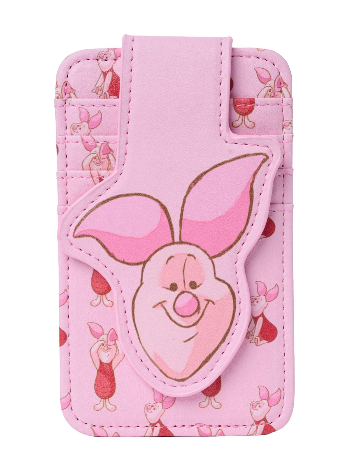 Disney Card Holder Women Slim Compact Wallet Small (Stitch Blue)