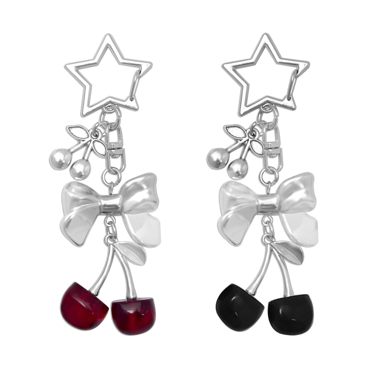 AGEN KGEN Aesthetic Y2K keychains Cute Butterfly Star Strawberry Bear Guitar Keychains Charms for Women Bag Purse Gifts