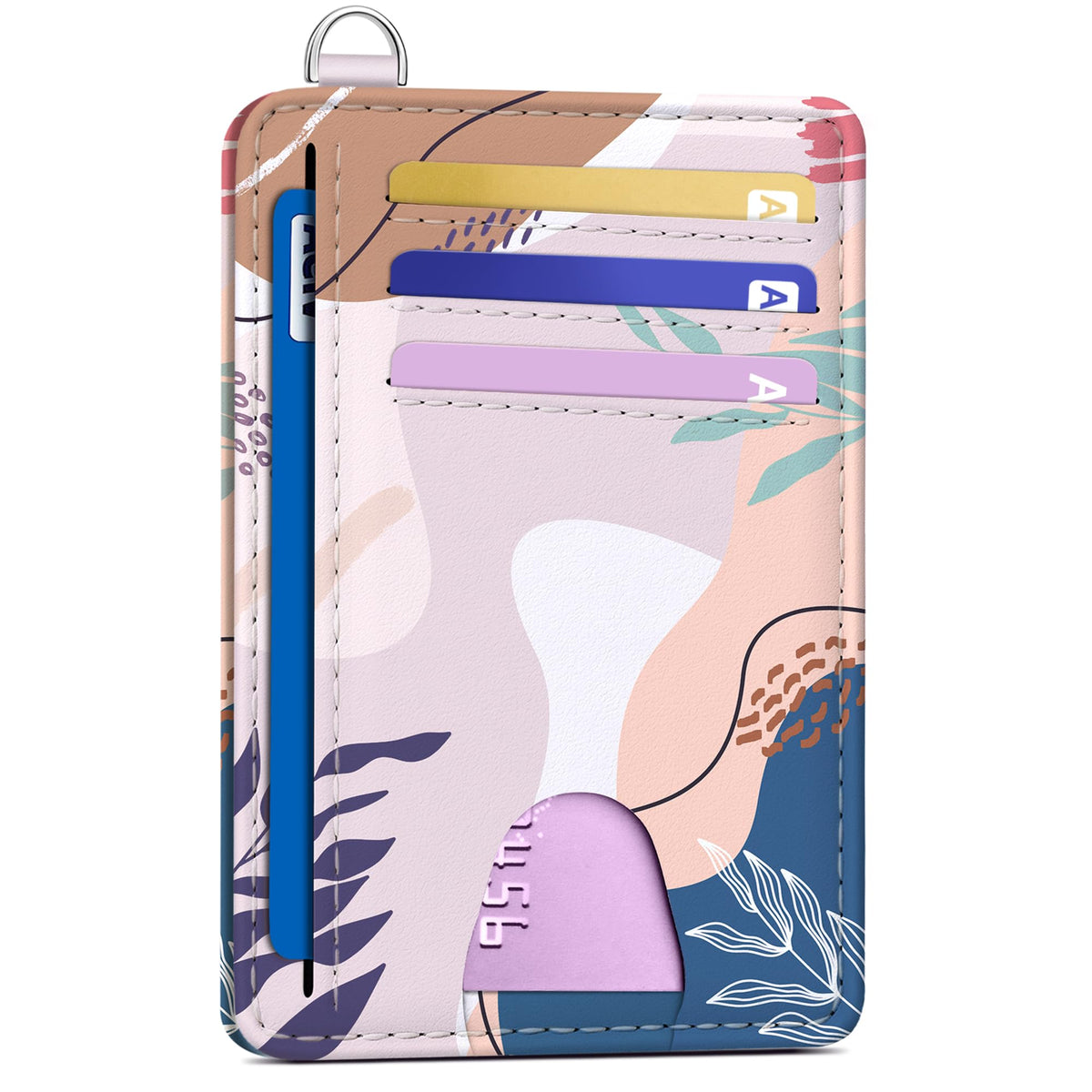 Mayski Slim Wallet, Credit Card Holder for Women, Minimalist Front Pocket RFID Blocking Card Cases, Small Wallet Women Men(Cute Bear)