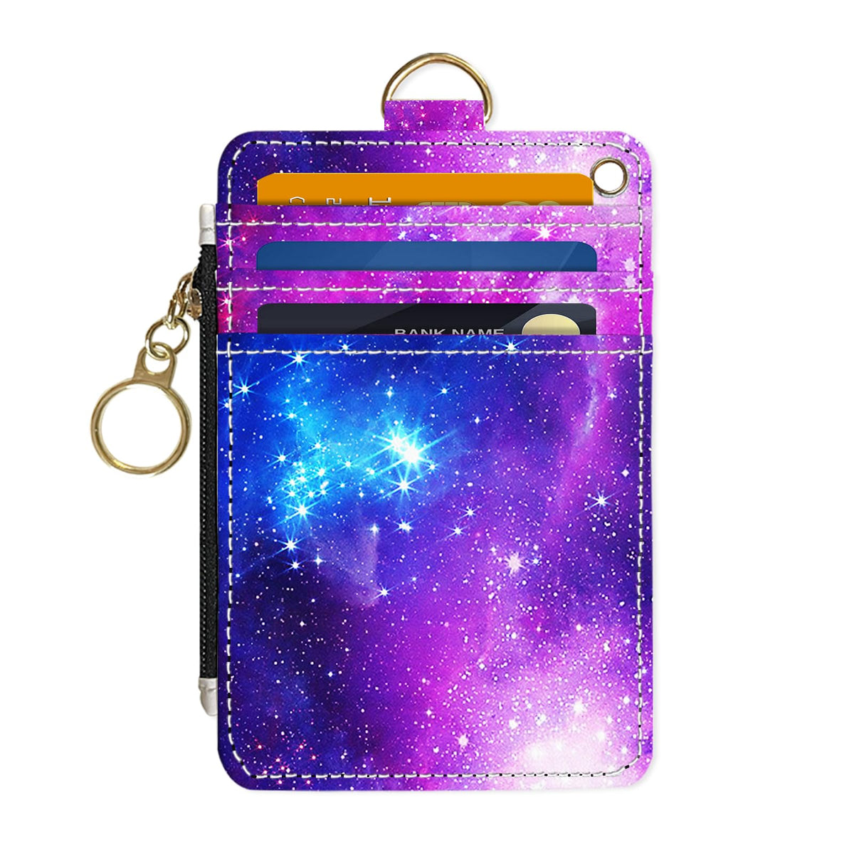 Slim Wallet Credit Card Holder, Sea Turtles, RFID Wallet Women Cute Small Front Pocket Wallet With Zipper, PU Leather Thin travel RFID Blocking Card Case ID Window,Ladies Gifts