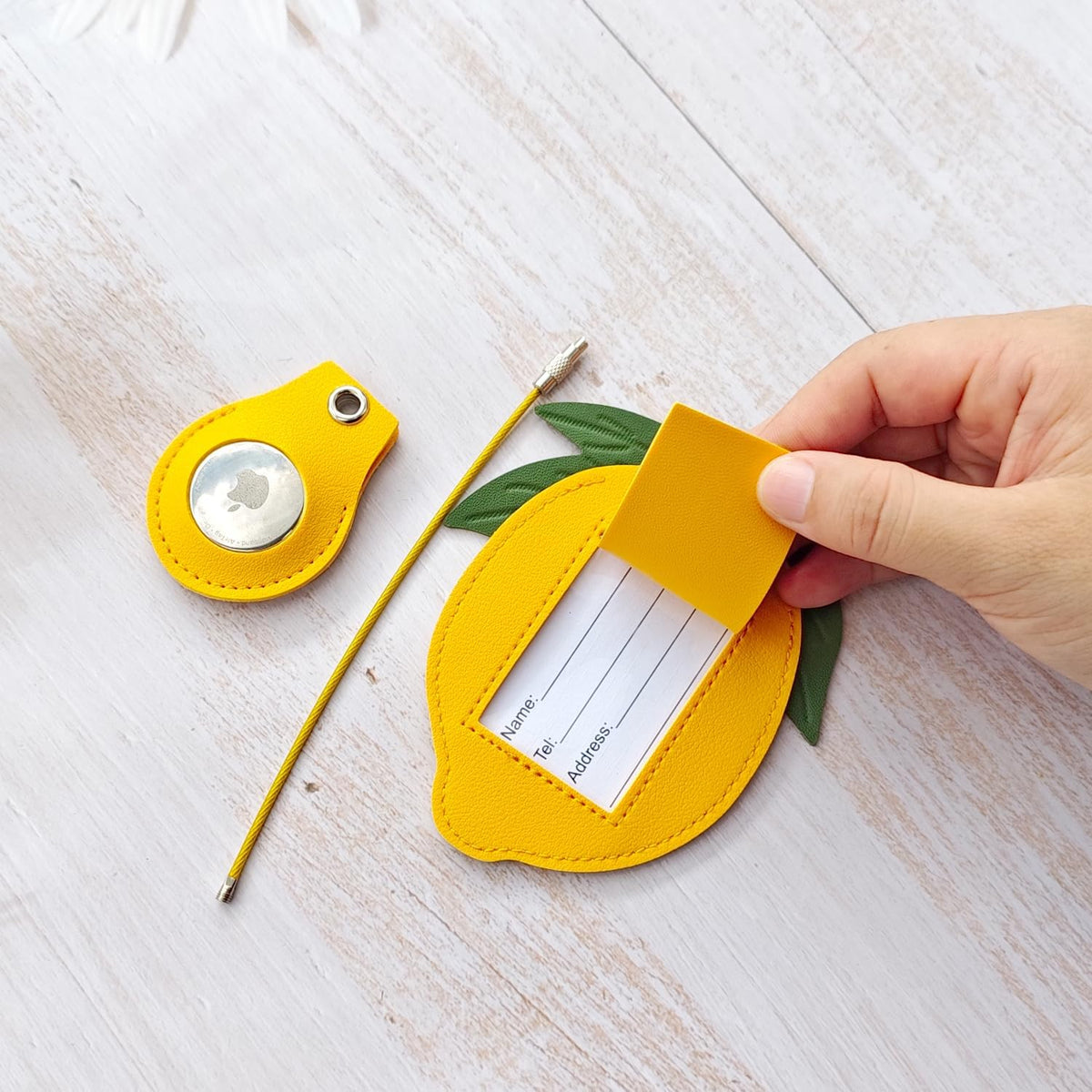 Luggage Tags for Suitcases, Faux Leather Cute Travel Suitcases Tag