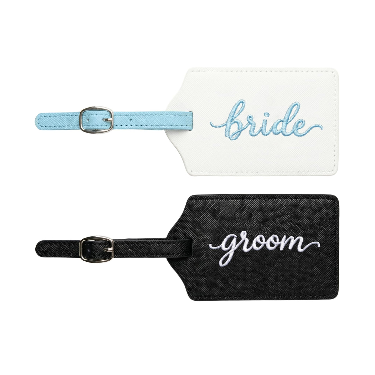 Mr and Mrs Luggage Tags Set of 2, Bride and Groom Travel Tags, Wedding Gifts for Couples 2026, Honeymoon Travel Essentials, Bridal Shower Engagement Gift (Mr Mrs-Black White Gold-2027)