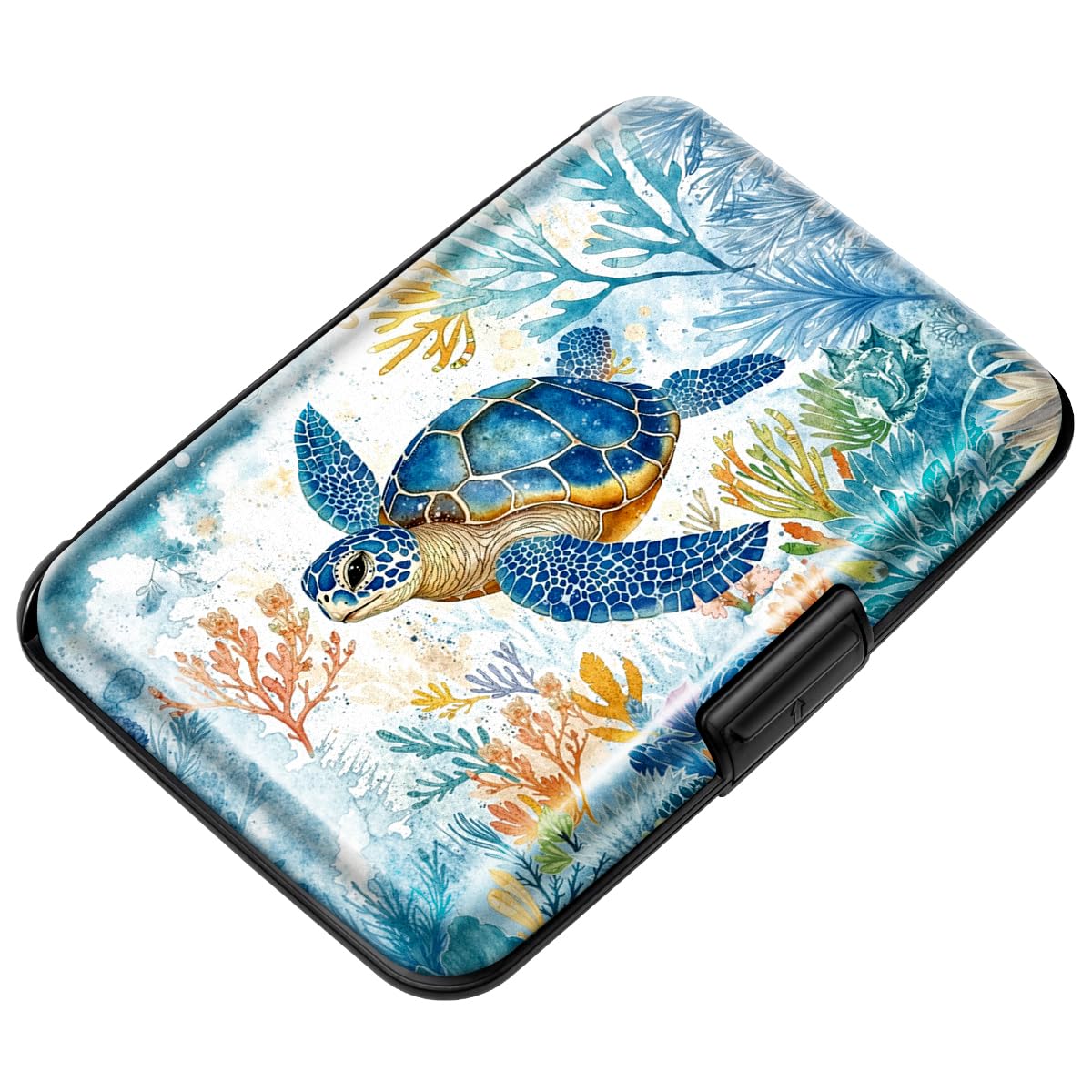 Coco Rossi Credit Card Holder RFID Aluminum Small Mini Wallet Women