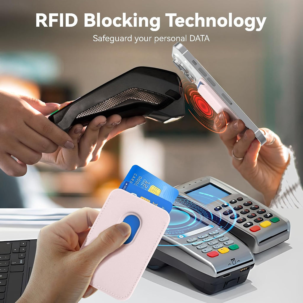 Magnetic Wallet Cell Phone Card Holder for Phone Case with Mag-Safe