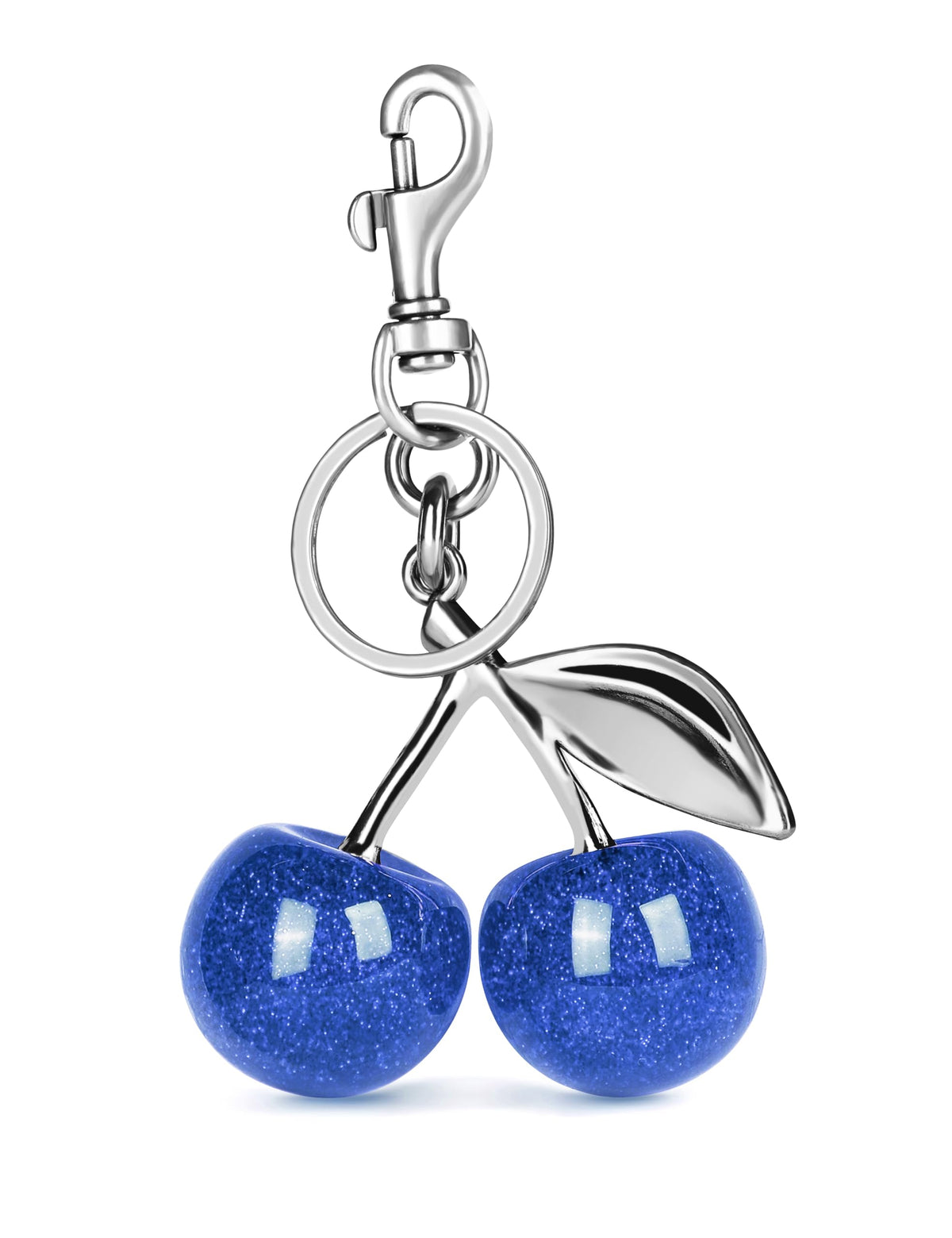 OVRUNS Cherry Bag Charm Cute Accessories Sparkling Purse Charms for Women