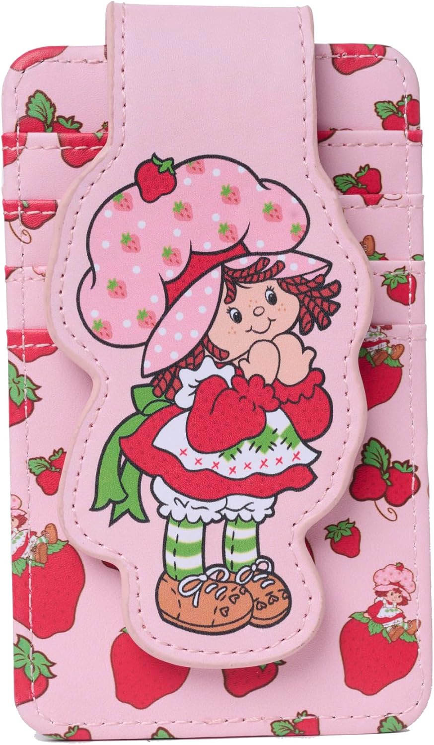 Strawberry Shortcake Card Holder Women Slim Wallet Pink