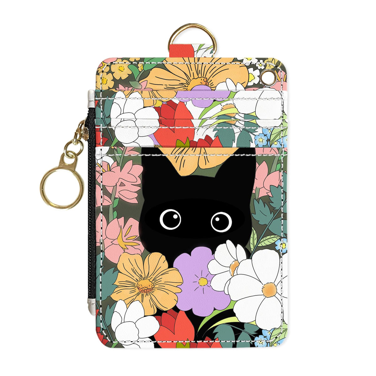 Slim Wallet Credit Card Holder, Sea Turtles, RFID Wallet Women Cute Small Front Pocket Wallet With Zipper, PU Leather Thin travel RFID Blocking Card Case ID Window,Ladies Gifts